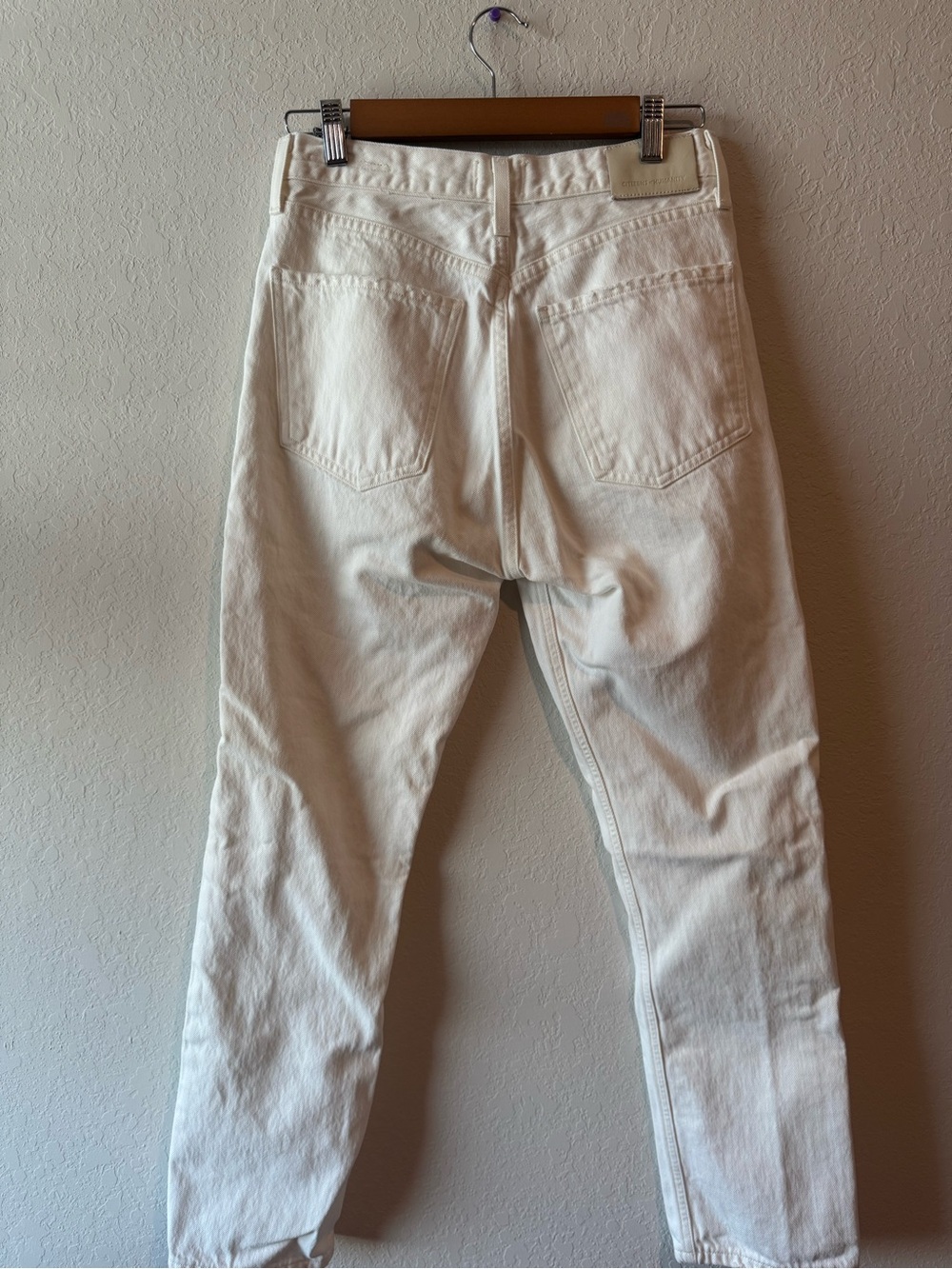 Citizens Of Humanity White Ankle Crop Jeans